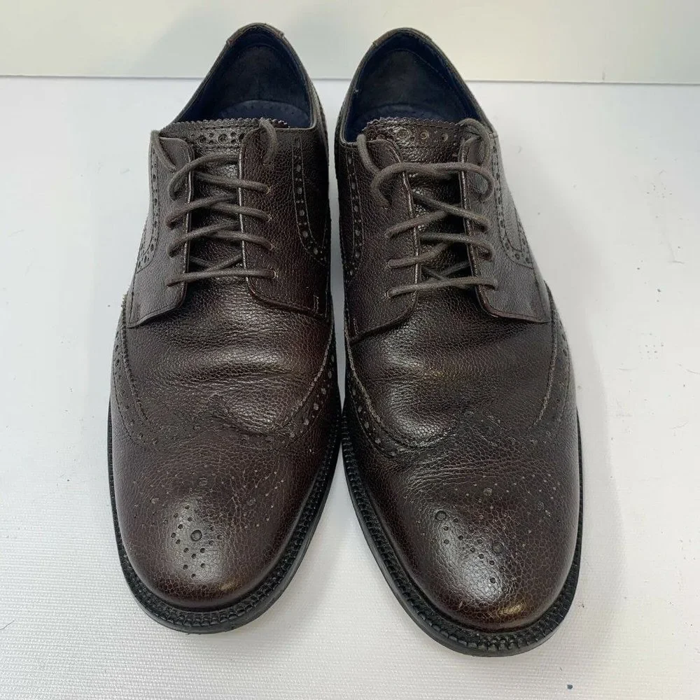 Cole Haan Benton MDL Wing II Derby Chocolate Grain Leather Mens Size 8.5 M